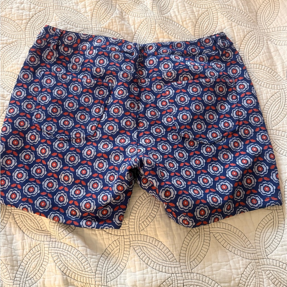 Stylish St33le Navy Patterned Men's Shorts - Picture 4 of 4